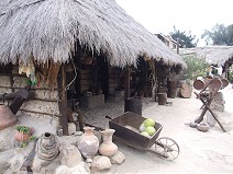Indian hut in open air museum